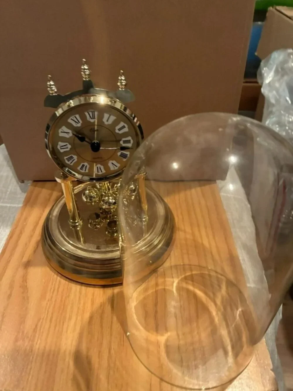 Vintage Anniversary Clock Untested 1980s? Retro As Is no battery cover